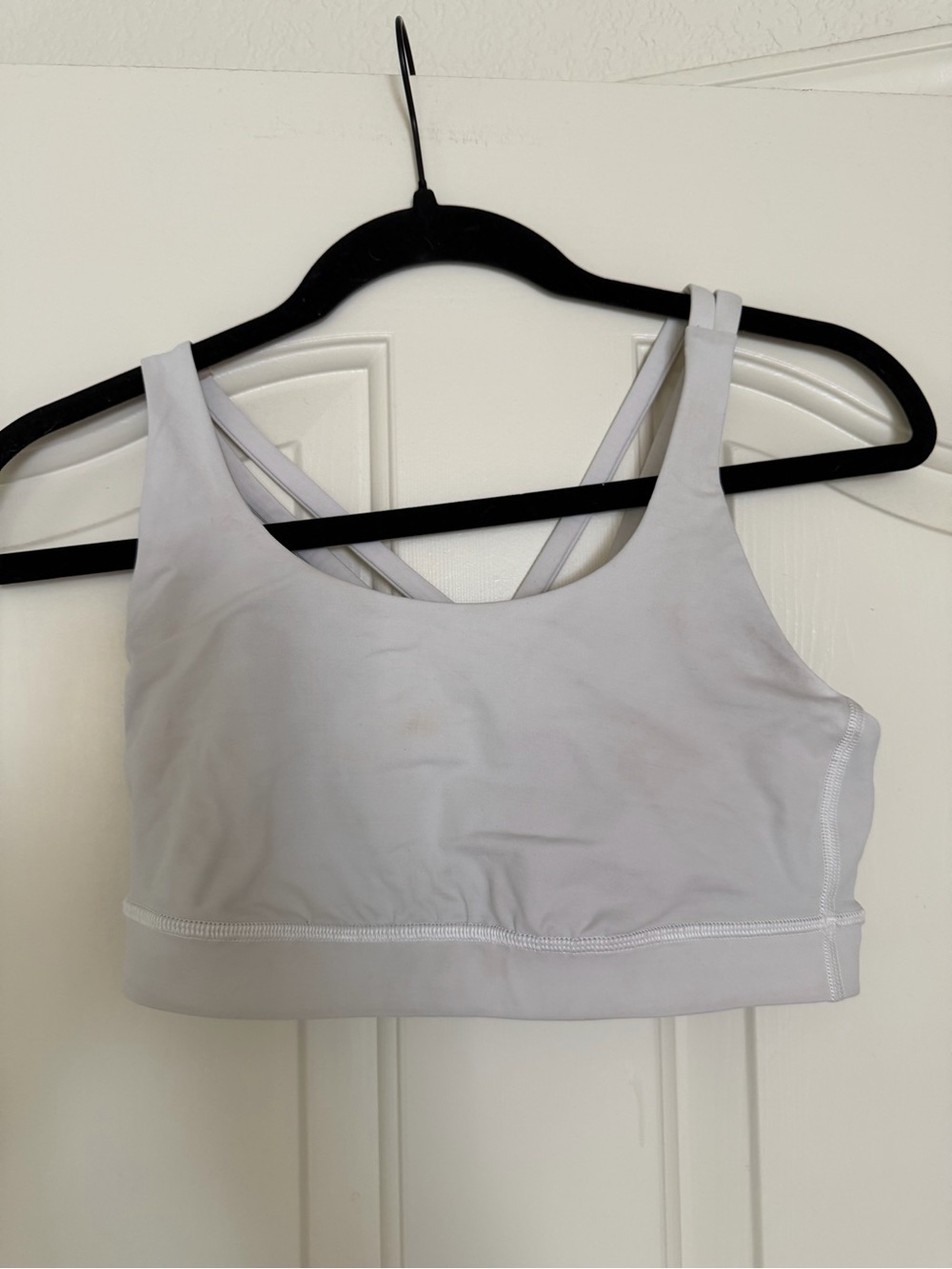 lululemon athletica Light Gray Cross-Back Sports Bra